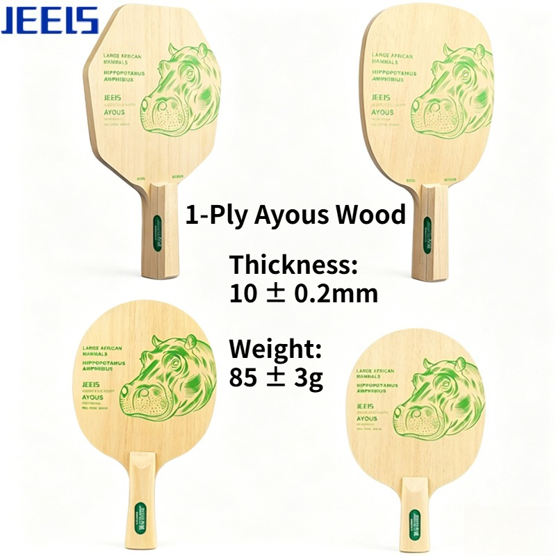 Badminton Single - ไม้ปิงปอง JEELS Green Hippo รุ่น 1